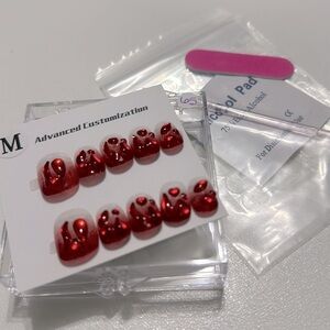 Brand New Hand Made Press on Nails # 65